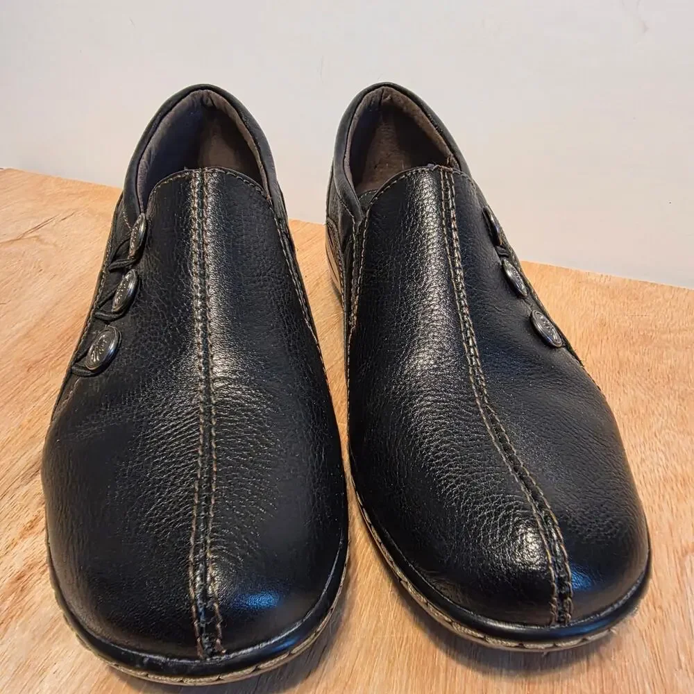 Women's Montana Artesian Crafted Slip-on Comfort Shoes Brownwood Leather 8.5